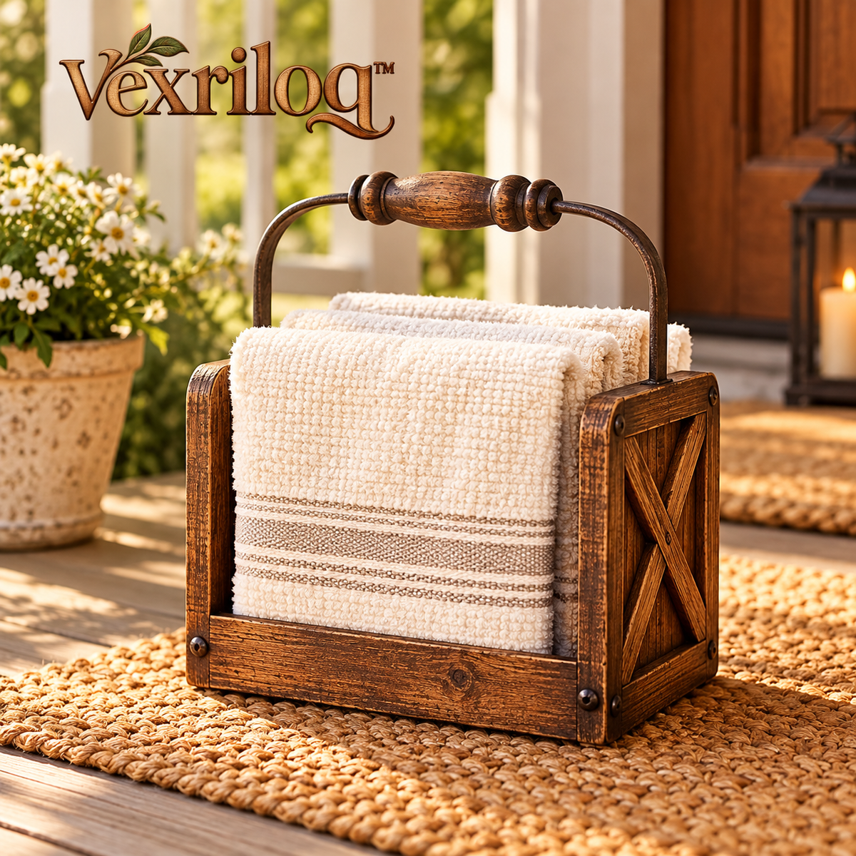 Porch Guest Towel Caddy — view 1