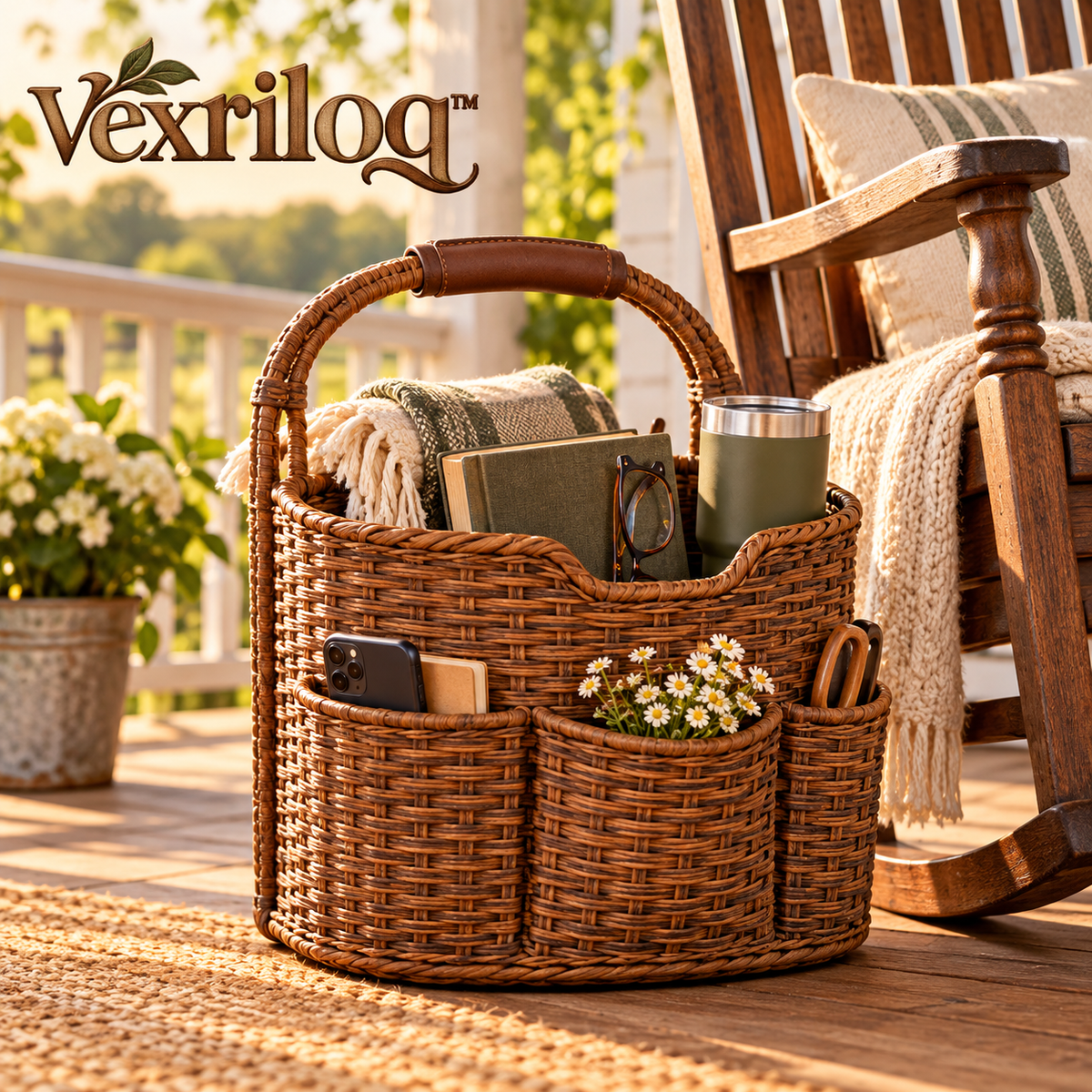 Rocking Chair Companion Basket — view 1