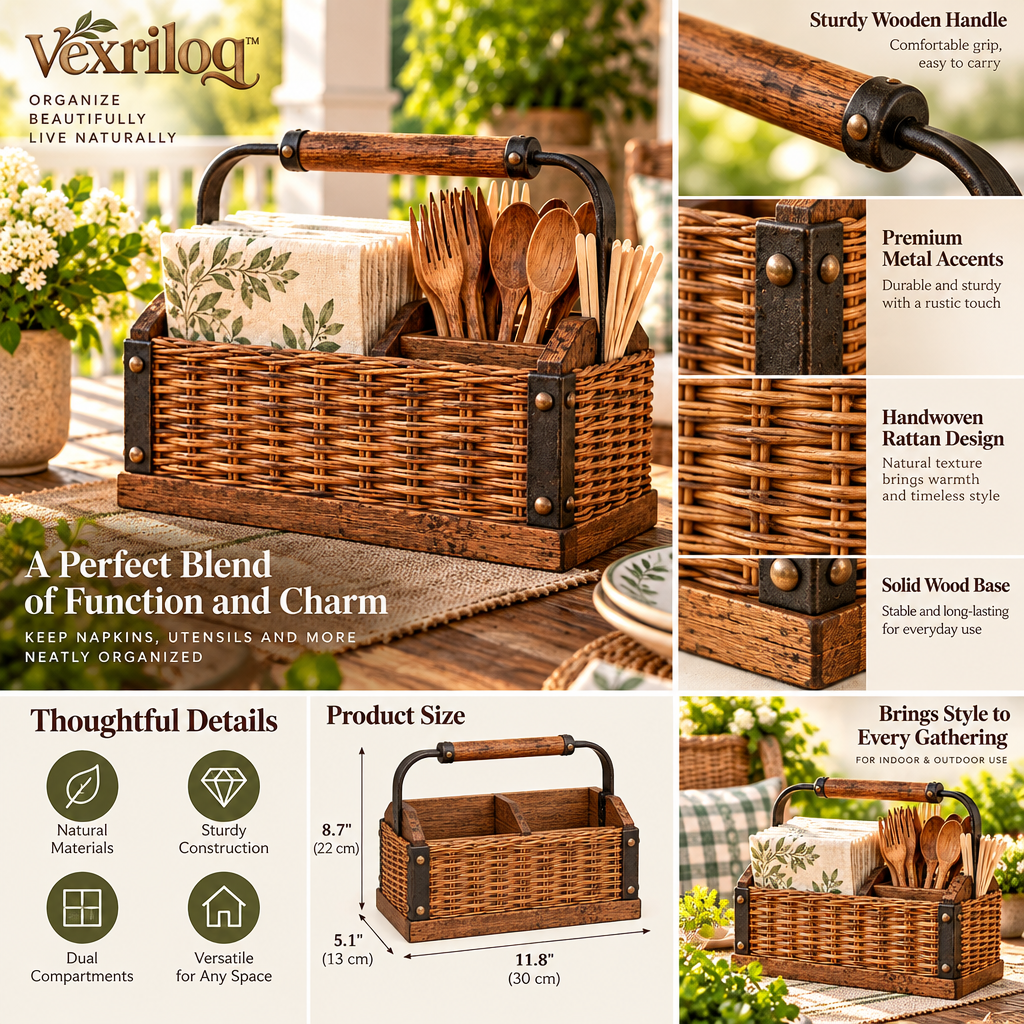 Outdoor Napkin & Utensil Holder — view 2