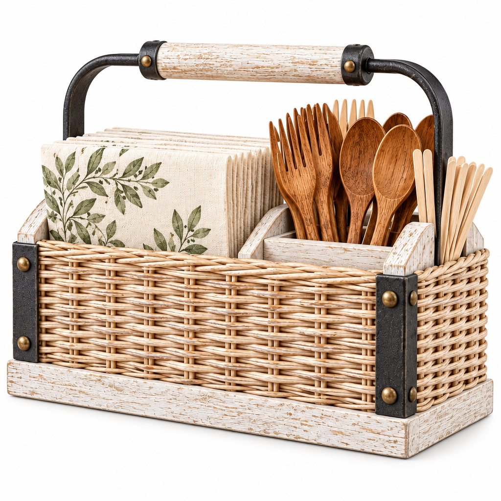 Outdoor Napkin & Utensil Holder — view 4