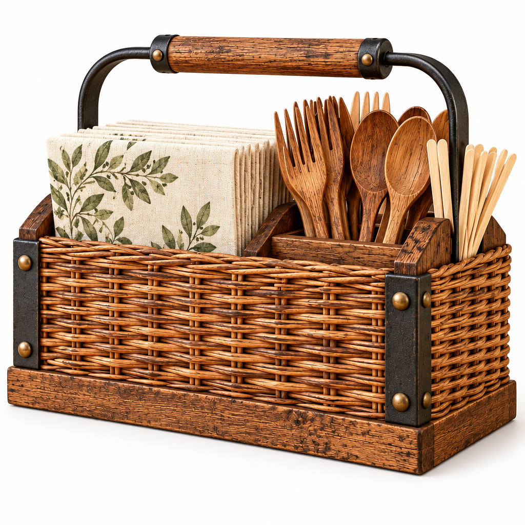 Outdoor Napkin & Utensil Holder — view 5