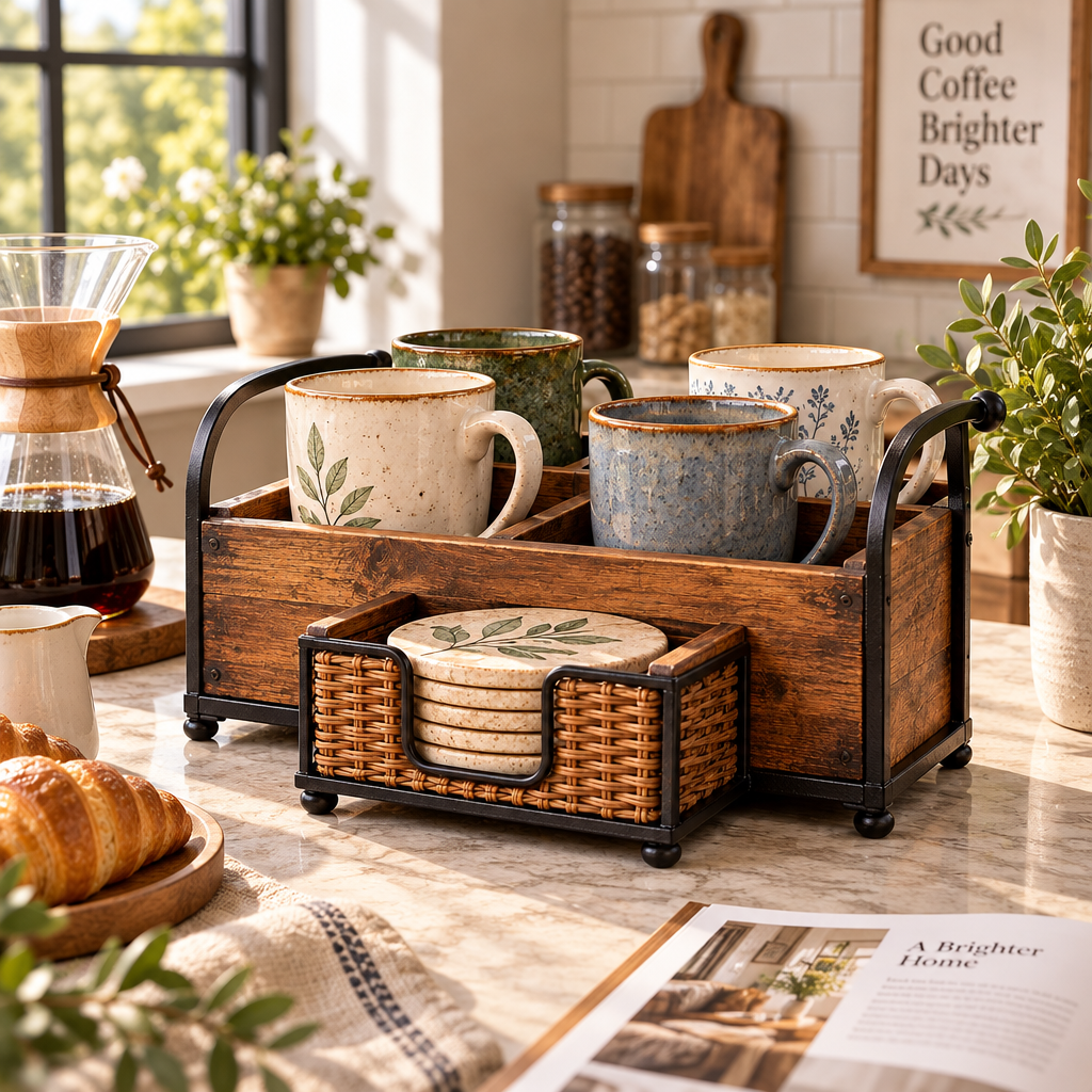 Patio Cup & Coaster Organizer — view 2