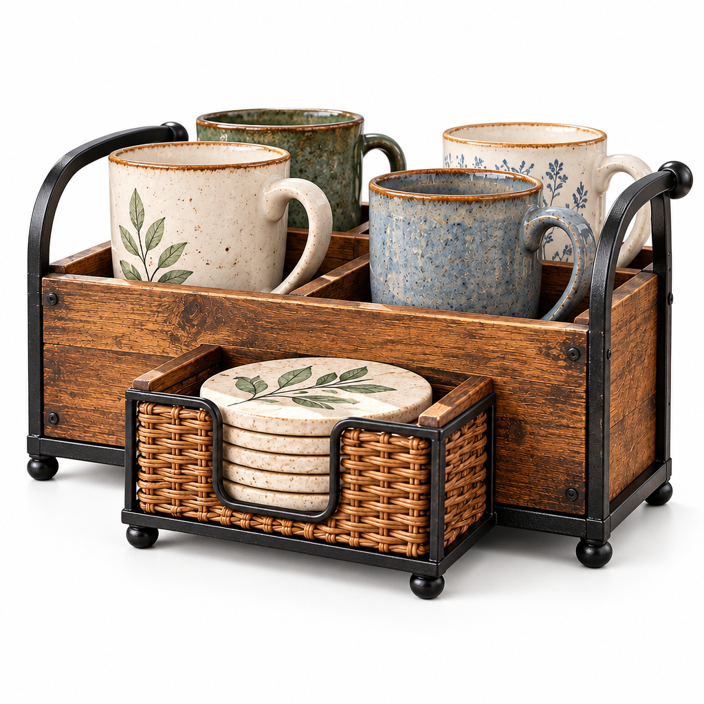 Patio Cup & Coaster Organizer — view 4